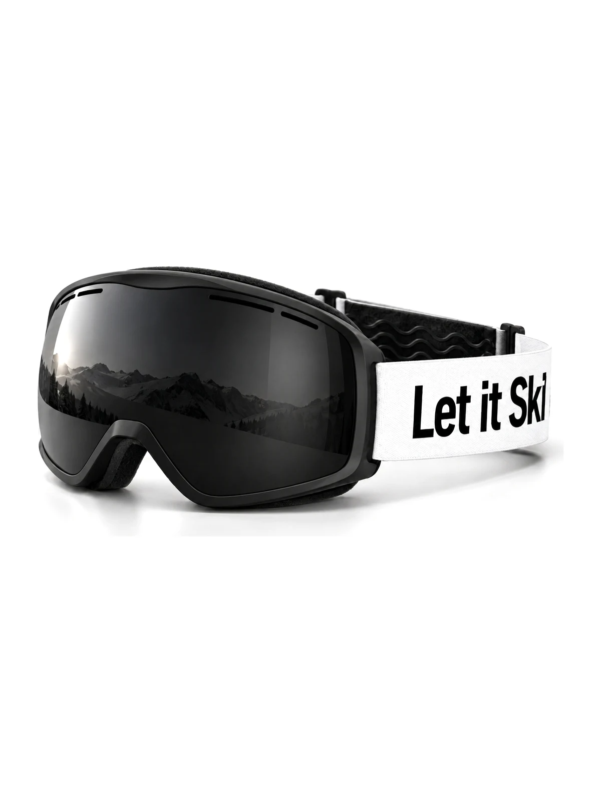 Let It Ski Goggles Black